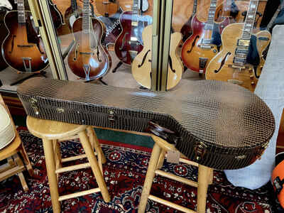 (NOS) TKL faux alligator case for 11?? Bluegrass (resonator) 5-string banjo