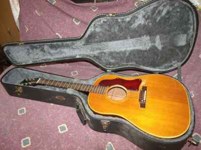 Vintage 1964 Gibson slope-shoulder J-50 Acoustic Guitar VG No cracks / breaks!