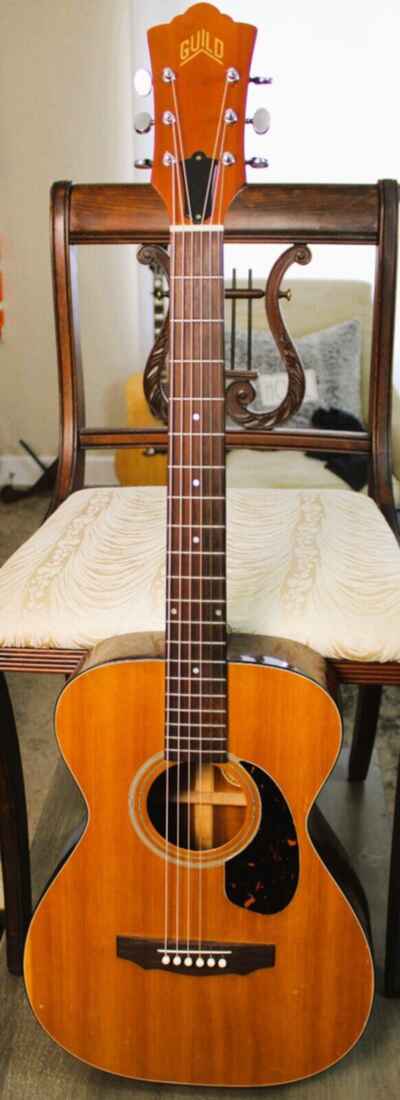 1972 Guild F-20 Troubadour Natural Finish Small Body Acoustic Guitar