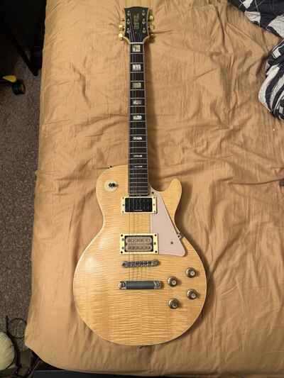 1970s UNIVOX GIMME U1988 Electric Guitar Flame Top Natural Made In Japan