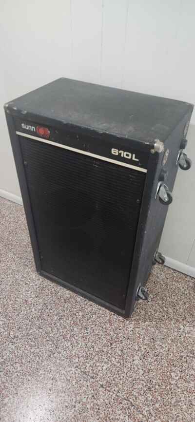 Rare Vintage Sunn 610L Guitar Amplifier Cabinet Cab