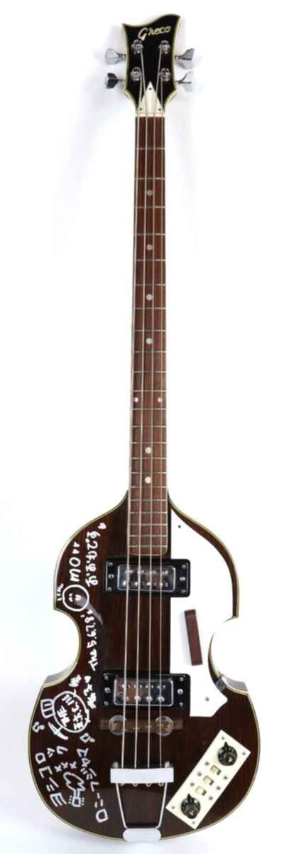 Greco 4 String Electric Violin Bass Guitar Signed By The 5 6.7 8