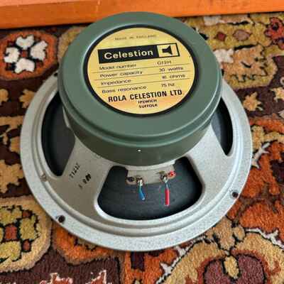 Vintage 1973 Celestion Greenback G12H 30w 16ohm T1217 12" Speaker *1970s*