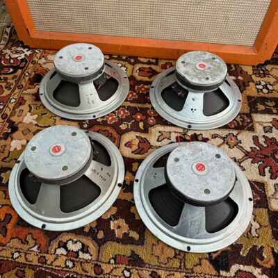 Quad 4x Vintage 1971 Celestion T1927 Marshall 10" (7442) Speaker Driver Original