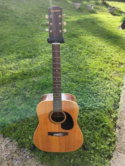 Vintage Landola J-20 Acoustic Guitar Made In Finland 1980