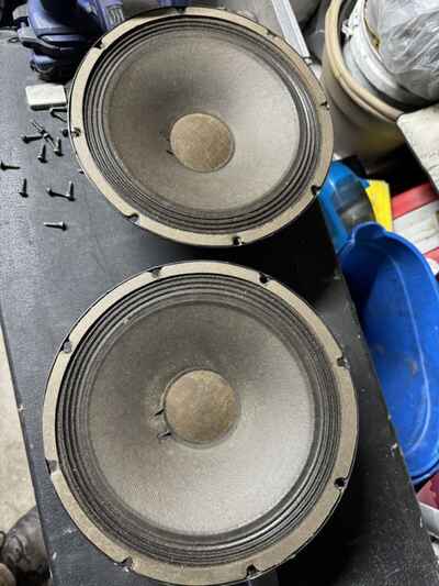 1977 Ampeg 32 Ohms 10 Inch Alinco Speaker Set 580155-1(8)