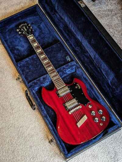 GUILD Polara Electric Guitar + Guild Case + Pro Setup (Cherry Red S-100)