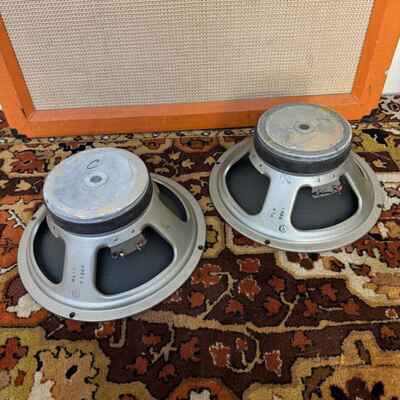 Pair 2x Vintage 1978 Celestion Blackback G12H 30w 16ohm 55hZ T1886 12" Speakers