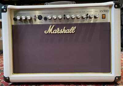 Marshall AS50D Acoustic Amp Limited Edition In Vintage White