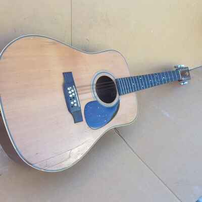 1977 ALVAREZ by K YAIRI DY 68 12 STEEL STRING ACOUSTIC - made in JAPAN