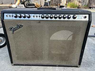 Vintage Fender Super Six Reverb Tube Amp ( Missing One Speaker ) Please Read