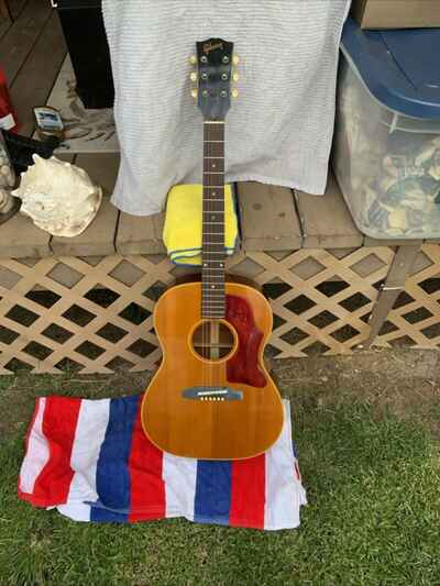 Super Nice Authentic 1965 Vintage Gibson B-25 Natural 6 String Guitar MUST SEE