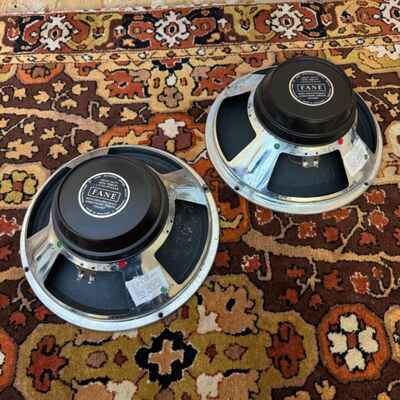 Pair Vintage 1970s Fane POP 33T 33w 8 - 15ohm 12" Speaker Driver *1970s*