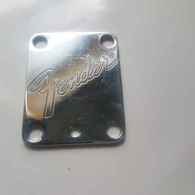 1983 FENDER STRATOCASTER  /  TELECASTER NECK PLATE USA