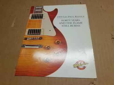 1959 Gibson Les Paul Standard Reissue Guitar Flyer  /  1999