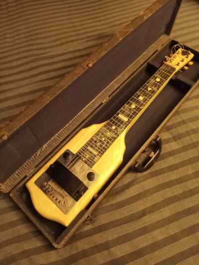 1950 McKinney (Supro / Valco) Lap Steel Original Hdshll Case FREE SHIPPING USA