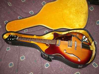 Rare Vintage 1960s Guyatone Japan SG-12T hollowbody electric guitar Exc+