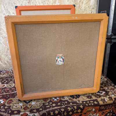 Vintage 1977 Orange 4x12 Amplifier Speaker Cabinet w Celestion G12 T1217 *1970s*