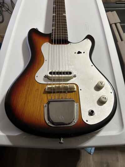 Vintage 1960??s Japan Teisco Kawai Apollo Electric Guitar No. 2266 Tobacco Burst