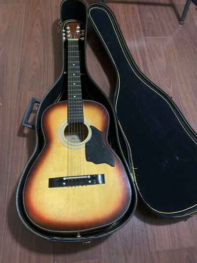 Time Capsule! Impeccable! Vintage Harmony Sunburst Acoustic Guitar