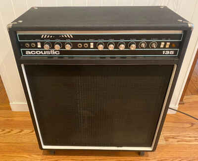 Acoustic Control Corp 135 Guitar Amp Amplifier Combo w / Reverb Tank. 1970s 150