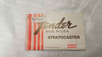 1979   /  1980 FENDER STRATOCASTER HANG TAG