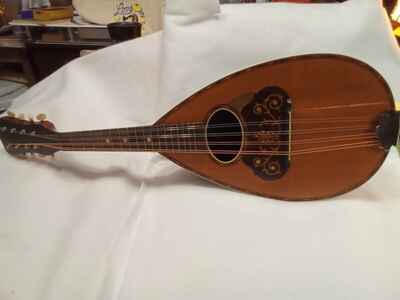 Antique American Conservatory Bowl Back Mandolin Early 20th Century Needs Work