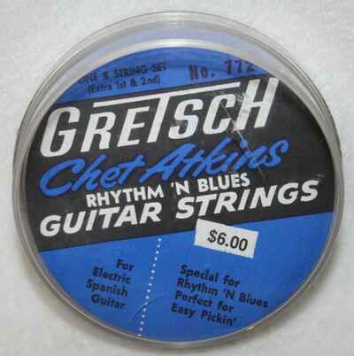 Vintage Gretsch Chet Atkins No. 772 Rhythm N Blues Guitar Strings Case Candy