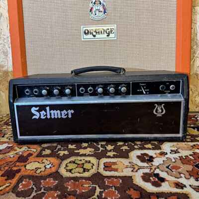 Vintage 1960s Selmer Treble N Bass 50 MKIII MK3 Valve Guitar Amplifier Mullards