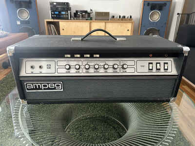 Vintage 1970s Ampeg V-4 VT-22 Guitar Amplifier Amp Head Clean! Nos Test 7027a