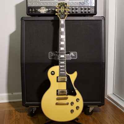 1978 Gibson Les Paul Custom White Yellow Guitar ALL ORIGINAL Randy Rhoads