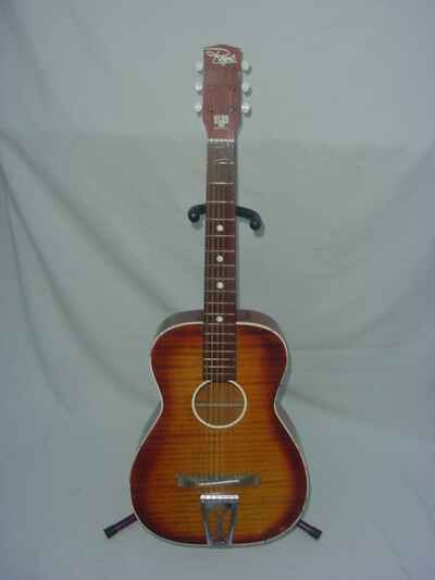 Vintage 1955 Regal S-65 Parlor Guitar w / Case  /  USA