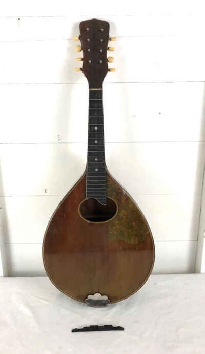 c. 1920s S S. Stewart Mandolin w /  Original Case & More. Repair Project