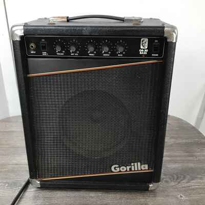 Vintage Gorilla GB-30 Bass Guitar Amplifier Black 50 Watts 80s 1986