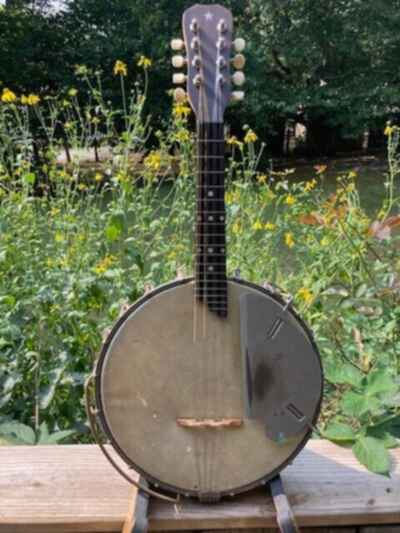 Vintage 1930??s NU-WAY Banjolin Banjo Mandolin  no-knot tailpiece