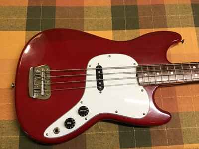 Fender 1978 Musicmaster bass Trans red