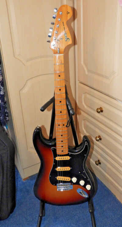 Vintage 1970s Stagg Stratocaster Electric Guitar Japanese Sunburst Production NB