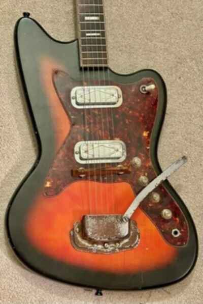 RARE VINTAGE 1965 SILVERTONE (HARMONY) SILHOUETTE H-19 100% ORIGINAL  DE ARMOND