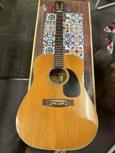 Greco Acoustic Guitar 62-3 Vintage 1970s Play Band Pick