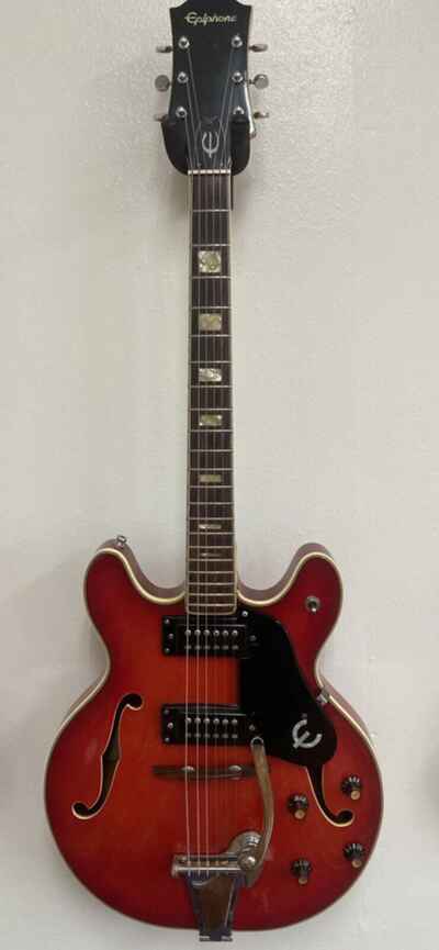 Vintage Epiphone EA-250 with Vibrato Tailpiece 1972 - 1974 - Cherry