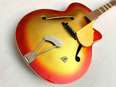 Archtop Framus 5 / 59 Sorella 1962 rot  /  gold Showmodell  /  Schlaggitarre