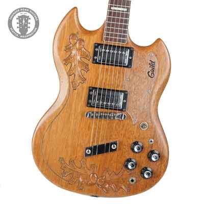 1973 Guild S-100 Natural Acorn Oak Leaf