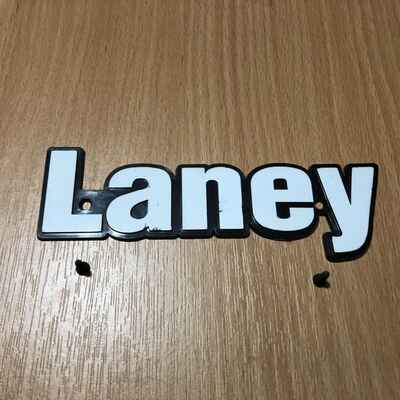 Laney Valve / Tube Amp Badge 14cm LC30 II / LC50 / VC30 / VC50 Amplifier Vintage 90s / 00s