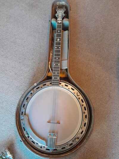 1956 Vegavox 4 String Banjo, very good, Ships from Indiana. Vega