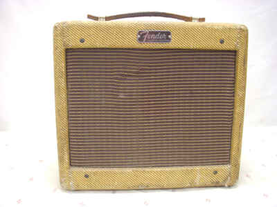 Vintage 1962 Fender Champ 5F1 Tweed Tube Amp Class A 1x8 w / Oxford 8EV Orig Owner