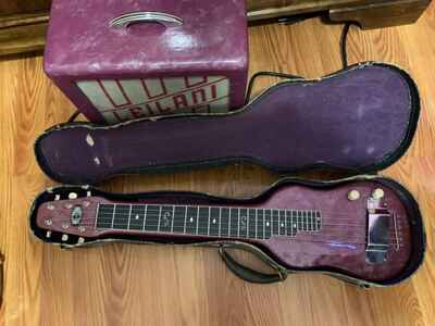 Vintage Purple Matching Lielani Guitar Amp + Lap Steel Guitar  / Case Beltone