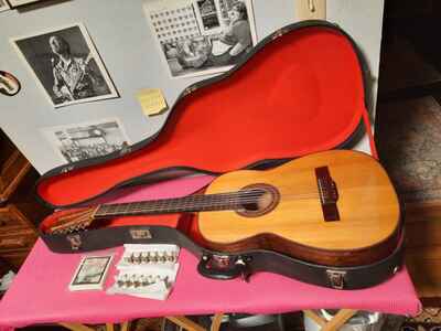 VINTAGE CANDELAS 12 STRING GUITAR WITH HARD SHELL CASE