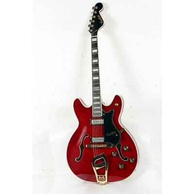 Hagstrom 67 Viking II Hollowbody Guitar Transparent Wild Cherry 197881061326 OB