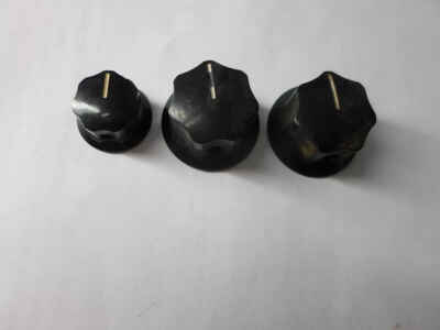 Vintage Original 1960s Fender Jazz Bass Volume Tone Control Knobs