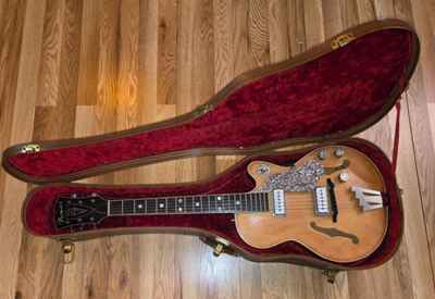 1950s Premier Bantam deluxe model guitar. Multivox E712 natural and gold rare!